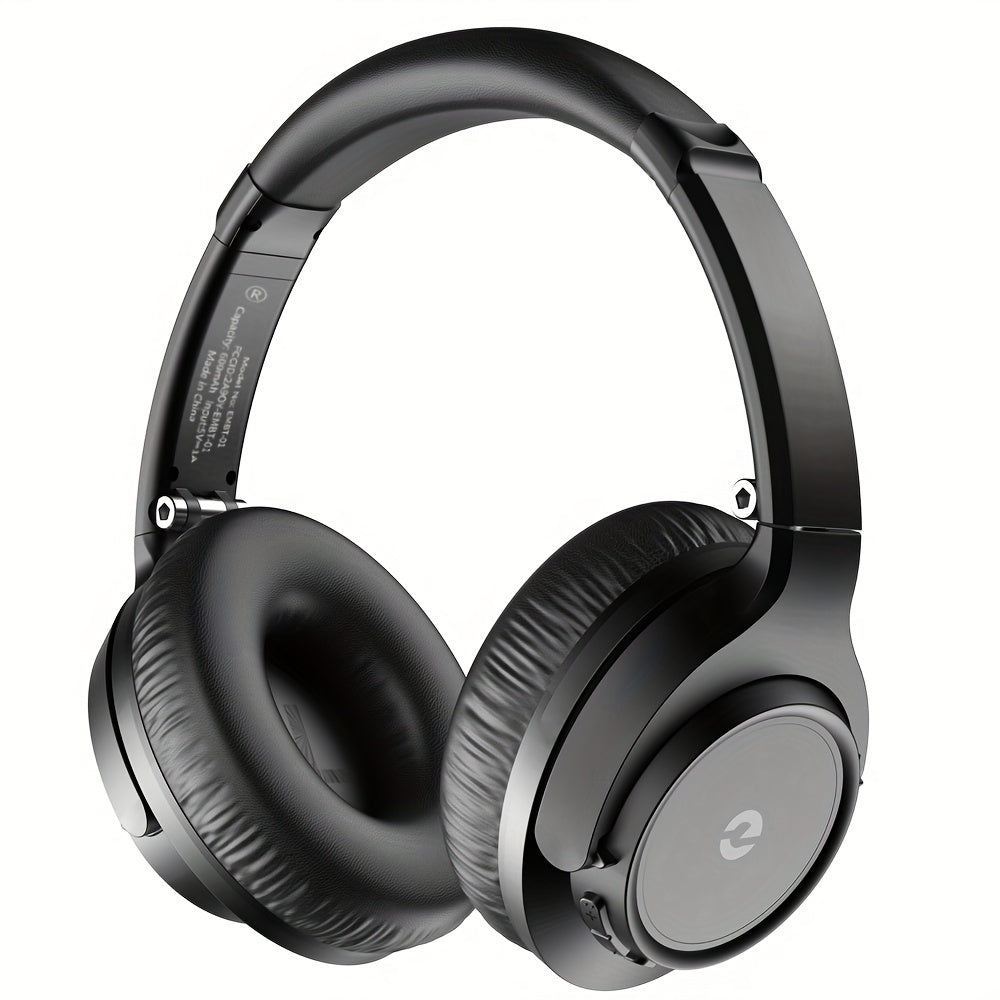 Over Ear Wireless Headphones with Deep Bass, 50 Hours Playtime Wireless Headphones with Microphone, HiFi Stereo Foldable Lightweight Headset for Home Office Cellphone