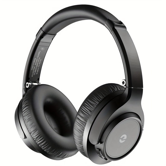 Over Ear Wireless Headphones with Deep Bass, 50 Hours Playtime Wireless Headphones with Microphone, HiFi Stereo Foldable Lightweight Headset for Home Office Cellphone